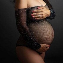 만삭 사진 촬영 드레스 만삭드레스 출산 출산 성장 아기 샤워 임신한 여성 복장