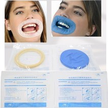 치과브로치 치 일회용 소모품mouth opener o shape rubber dam 구강 치 치크 견인기 white blue for 구강 위생 관리