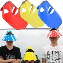 종이모자 응원모자 종이썬캡, 4.종이모자(도트레드)