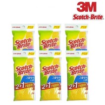 3M 스카치브라이트 주방용 수세미 36종 기획전 (제로스크래치 항균 삼중 양면 다목적 욕실용 프라이팬전용 그물망사 은사 베이직 철 폴리 고운 수세미), 그물망사수세미(MN-900) 3p x 6개, 1세트