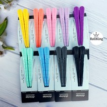 [롤킹]바다가핀셋 드라이 커트 핀셋 2P 미용실 집게핀 9컬러, 진보라