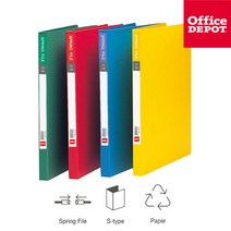 (SENSEALL) OD 색지 스프링화일 A4 상철, 적색(405013), 색상