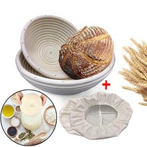 제빵발효기 가정용 식빵 빵Banneton 교정 바구니 만들기 도구 그릇 사워 도우 스타터 키트 Brotform 베이킹, 02 Round M