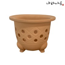 황토풍란분(특대) 옹기화분 난화분 동양란 황토 옹기 풍란분 화분