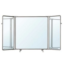 PARA 삼면경 탁상 벽걸이 빈티지 화장대 크롬, 접이식 거울 90x48 71x38cm