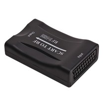 블루레이플레이어 스카트RF 동축 변환기 어댑터 DVD블루레이 플레이어용 디지털 신호 아날로그 지원, 한개옵션0