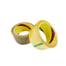 3M 372KS 박스테이프 40M 투명 황색 낱개, 탄(갈색)