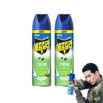 에프킬라 에어로졸 모기약살충제 그린티향 500ml 2개