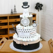 베이비베이커리 기저귀케익 백일용, 슈슈 (핑크), 1개