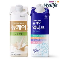 뉴케어 구수한맛 15팩 + 액티브 골든밸런스 15팩 / 완전균형영양식 식사대용식 액상단백질 환자식사 고단백 단백질, 구수한맛(슬림형) 15팩 + 액티브 골든밸런스 15팩