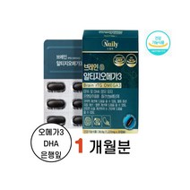 뉴일리 징코 알티지오메가3 DHA 1 220mgx30캡슐 1박스 EPA및DHA함유유지 노르웨이산 정제어유 혈행건강 눈건강 은행잎추출물 기억력 식약처인정