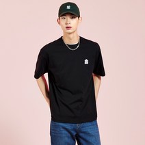 MLB 베이직 스몰로고 반팔 티셔츠 NY Black 262221