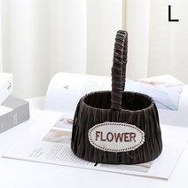 수납정리 등나무 라탄바구니 북유럽 홈 정원 웨딩 벽 에 대 한 수 제 플라스틱 짠, l