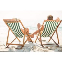 k-star 야외 비치 의자 캠핑 접는 의자 단단한 나무 캔버스 팔 의자 나무 데크 의자 dropshipping sillas de playa somb, 초록