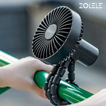 아기 유모차 문어발 선풍기 차량용 탁상용 휴대용, 그린