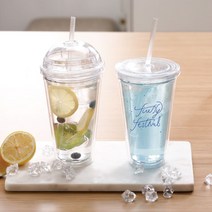 국내생산 주문 제작 아이스 텀블러 500ml DD-09905 플랫 빨대 돔 콜드컵 리유저블 플라스틱