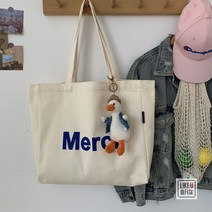 메르시 MERCI 캔버스 에코백 토트백 숄더백