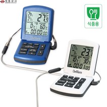 대동상사 중심온도계 쉐프알람 -50~300℃오븐온도 알람 힌색 바베큐 오븐온도측정