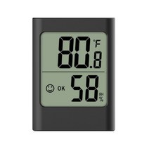 미니 실내 온도계 LCD 디지털 온도 실내 습도계 게이지 센서 습도 측정기 실내 온도계 온도 도구, 협동사, 3-1pc 80x59x23mm