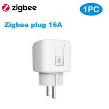 보안 부속 부품 tuya smart zigbee 플러그 16a20a eu 콘센트 3680w 전력계 Alexa 및 tuya 허브와 호환 가능, 지그비 플러그 1pcs