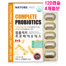 캐나다 비피도 박테리움 롱검 프롤린 모유 유산균 코면역 락토바실러스 가세리 17종 가루 분말 캡슐 LGG유산균 노즈케어 프로바이오틱스 프리바이오틱스 500억 장내유익균 생존, 120캡슐, 500mg