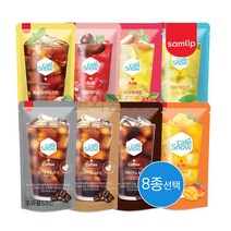 삼립 카페스노우 아이스티에이드 파우치음료 1곽 230ml 8종선택 복숭아 레몬 체리 망고 블랙커피 편의점음료, 삼립 망고애플(10개입)x1곽