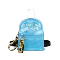 미니 여성 백팩 2022 투명 PVC 젤리 가방 십대 소녀를위한 작은 어깨 패션 캐주얼 배낭