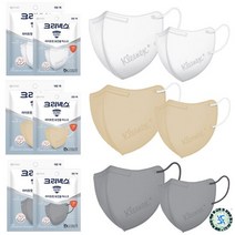 크리넥스 라이트핏 보건용 마스크 KF80 새부리형 입체형 30매, 단품, 색상:보건용80 그레이중형 30매