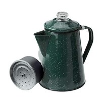 GSI Outdoors 캠핑용 주전자 티팟 물 야외 피크닉 커피포트 199105, Green, 12 cup_Coffee Pot