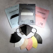 100%국산 참조은 KF94 마스크 쉴드핏 - 새부리형 6컬러 여름 황사 미세먼지 / 대형 중형 소형 / 50매, 블랙, 상세페이지 참조11