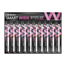 유한덴탈케어 스마트와이드 칫솔 초극세모, 10개입, 10개