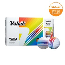 [본사직영] 볼빅 VISTA3 비스타3 프리즘360 3피스 골프공 12구, 단품, 6구