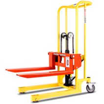 파레트 유압 포크리프트 수동 상하 리프팅 지게차, 기존 200KG-0.85m 범용휠 [커버포함]