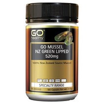 GO Healthy GO Mussel NZ Green Lipped Mussel 520mg 180 Capsules, 1개, 180캡슐