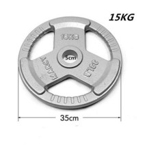경량원판 초경량 저중량 바벨 원판 1kg 1.25kg 체육관 피트니스 플레이트 디스크 1 개 2.5kg-20kg 직경 25/50mm 폴 리프팅 훈련 장비 무게 강도 운동에 적용, [06] 15kg 5cm