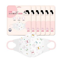 디어아이 컬러 캐릭터 입체 마스크 4종 어린이 유아 새부리형 소형 중형 60매, S_소형[60매], 바니바니