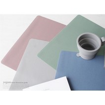 자취생밥상 논슬립 실리콘 1인용식탁보 손님초대상 테이블셋팅 가정용 식탁매트 주방테이블 1인가구 원룸, 다크블루