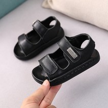 큰 커피 왕자 가죽 소년 샌들 2-6 세 아기 샌들 부드러운 바닥 미끄럼 방지 한국 버전의 어린 소년 해변 신발 조수