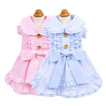 [블랙라벨] 러블리 스트라이프 원피스, 블루