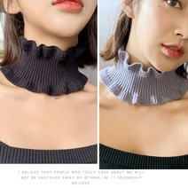 여성 예쁜 목플러 숏넥워머 페이크 목토시 워머 여성용 목보온