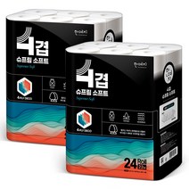 한예지 프리미엄 4겹 슈프림소프트 천연펄프 화장지 22m 24롤 2팩, 상세 설명 참조, 2개