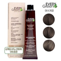 EVERYGreen 컬러 염색약 어두운 짙은 회색 애쉬계열 120ml (산화제포함), 8.013 - 회색빛 황금색