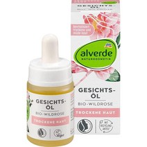 Alverde NATURAL COSMETICS Face Oil with Organic Wild Rose Almond and Jojoba Oil Paraffins and Alcoh