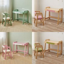 프린 원목 유아 책상세트 학생 책상 20색 A880-225, 의자 미포함, 75*40*64.5CM, 핑크+화이트