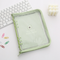 포유어즈 6공 포카바인더 A5 포카홀더북 포토카드 앨범 지퍼 다이어리, 그린