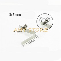 평판트레일러 미니 캠핑 카고트레일러 스틸 튜브 파이프 카약 패들 싱글 푸시 버튼 스프링 스냅 클립 야외, 07 S