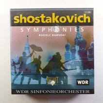 (중고CD)(MADE IN NETHERLANDS) 쇼스타코비치 교향곡 전집 11CD/ 서독방송 교향악단 지휘 루돌프 바르샤이/ 음반 상태 NM