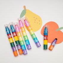 [1+1/3set] 줄줄이 고체 형광펜(2color), 3개세트, 연한계열 3개