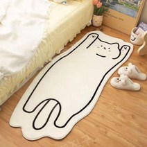 북유럽 디자인 귀여운 고양이 캐릭터 카페트 러그 발매트 인스타감성