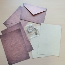 RVU930210러브레터 빈티지 편지지 세트/기념일편지/특별한선물/엔틱편지지/앤틱편지지/러브레터/커플편지쓰기/연애편지/생일선물편지/어버이날편지/편지선물, 나뭇잎